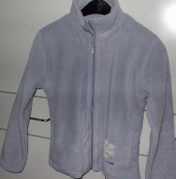 Lichtblauwe fleece (maat 140)