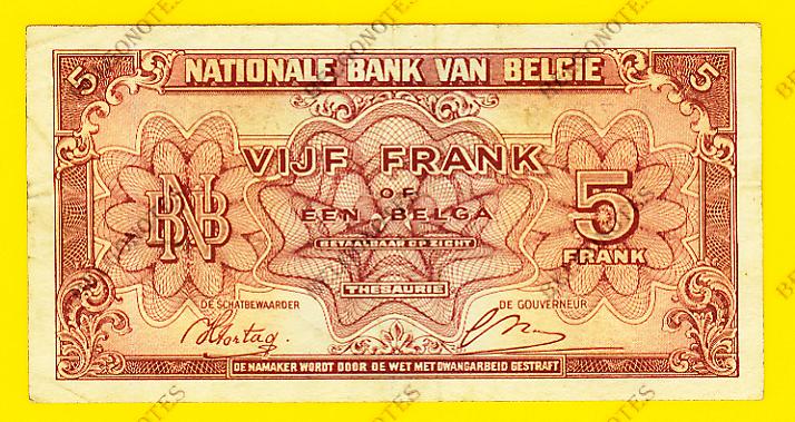 5 Francs type Londen*01-02-1943*Lot 1902616287