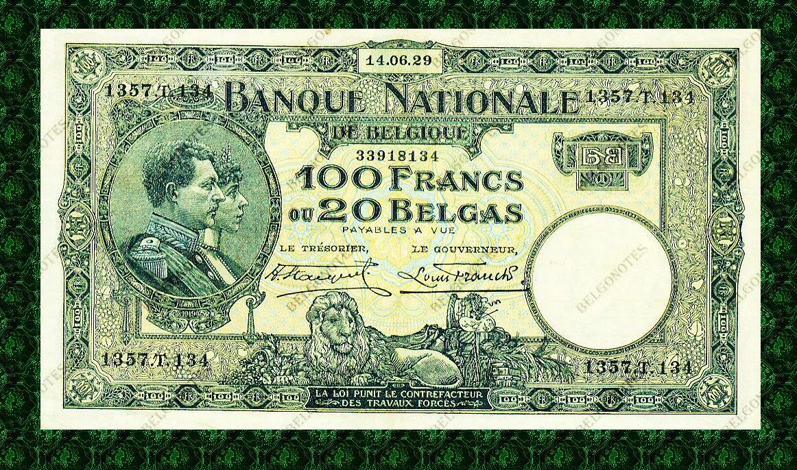 100 Francs Type Nat. reeks 1929*Lot 1902618134