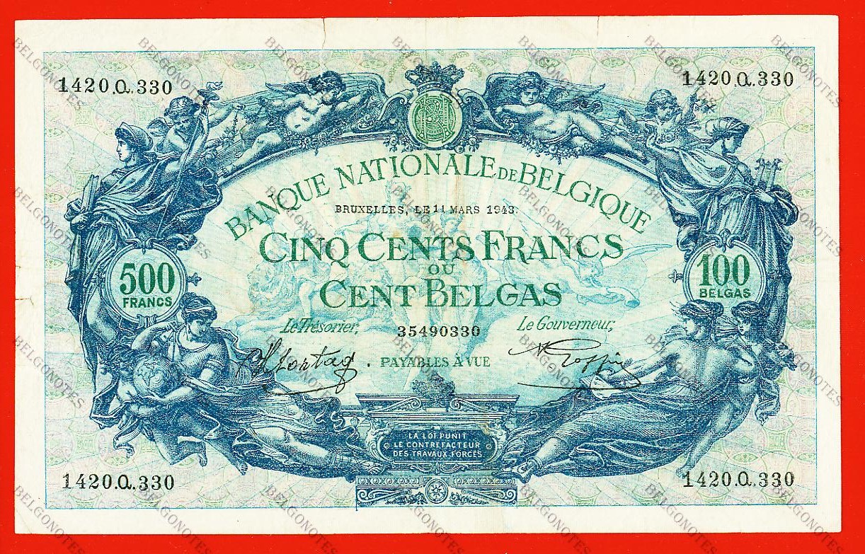 500 Francs Type '1887' 1943 * Lot 1902610330