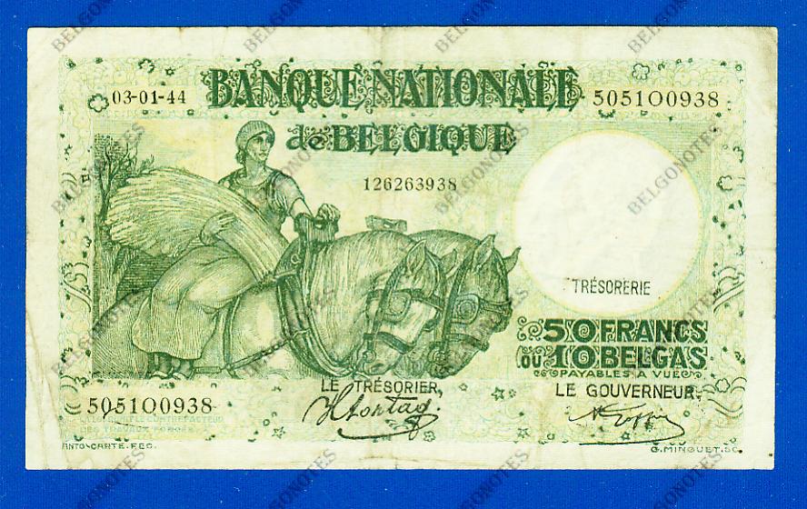 50 Francs Type Anto carte 03-01-1944*.Lot 1902610938
