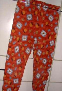 Orange bedrukte legging (5 jaar)