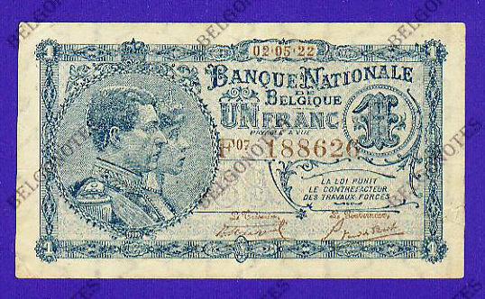1 Franc Type Nat. reeks 1922**AUNC**Lot 1902618626