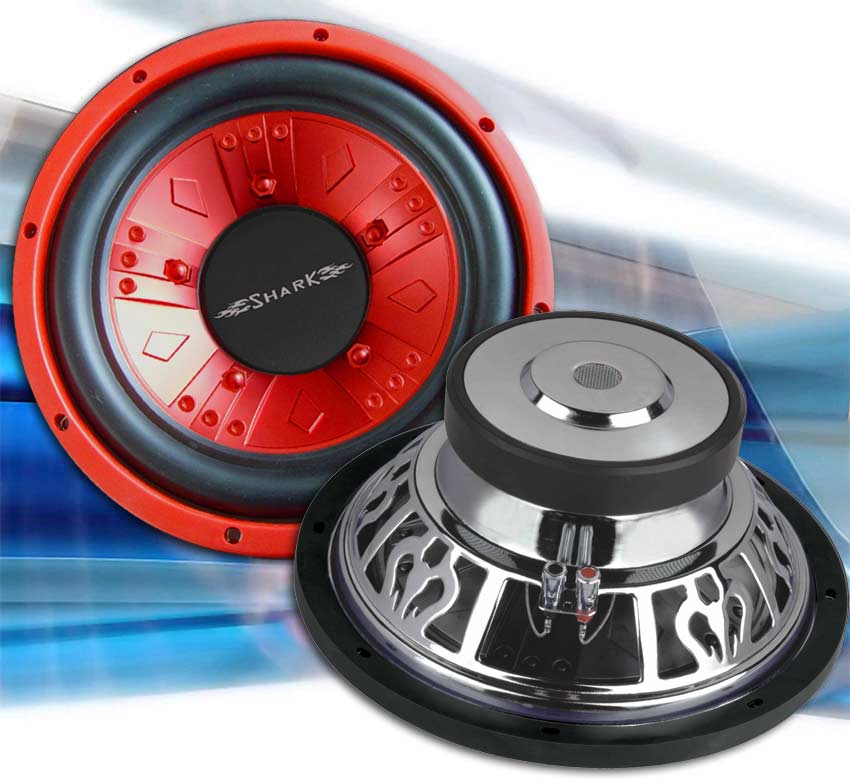 Shark 1000 Watt 10 inch Woofer *Nieuw in Doos* in 2 kleuren