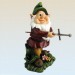 Foto 1 van Dode tuinkabouters : Tuinkabouter pleegt harakiri