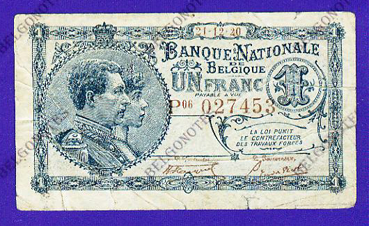 1 Franc Type Nat. reeks 1920*Lot 1902617453