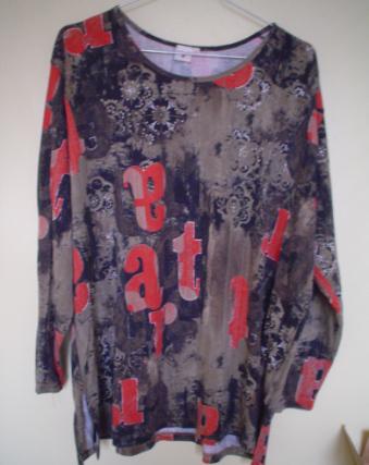 Mooie t'shirt longsleeve"Size UpMarca" nr29 Weggeefprijs!!!
