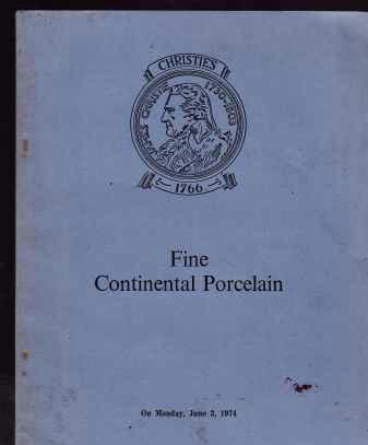 Fine Continental Porcelain, 1974,
