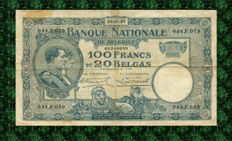 100 Francs Type Nat. reeks 1927*Lot 1902610059