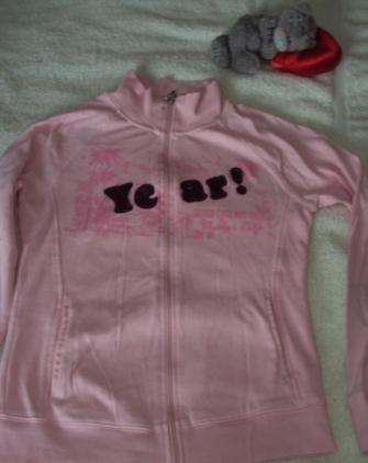 Roze gilet voor 12-14 jaar (staat xl in, kindermaat)