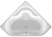 Foto 1 van SAN-ABH00015 EUROLINE 1400X1400 WIT