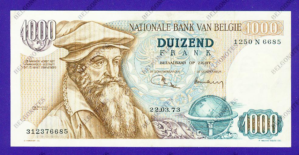 1000 Francs Type Mercator 1973 * Lot 1902616685