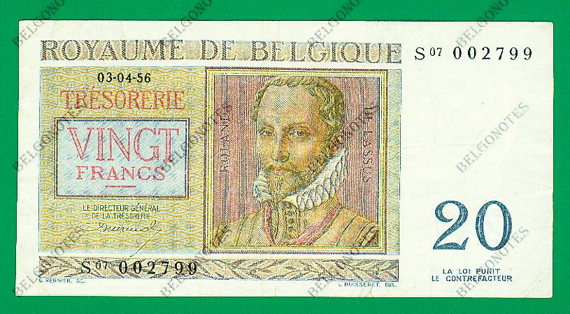 20 Francs type Regnier*03-04-1956*Lot 1902612799
