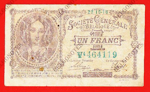 1 Franc Société Générale 1918 *Lot 1902614119