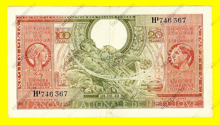 100 Francs Type Londen*01-02-1943*Lot 1902616367