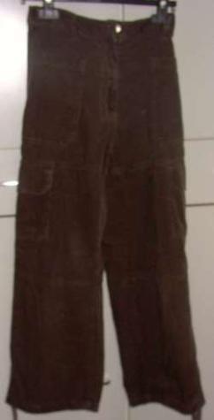 Bruine sportieve veloures broek (12 jaar)