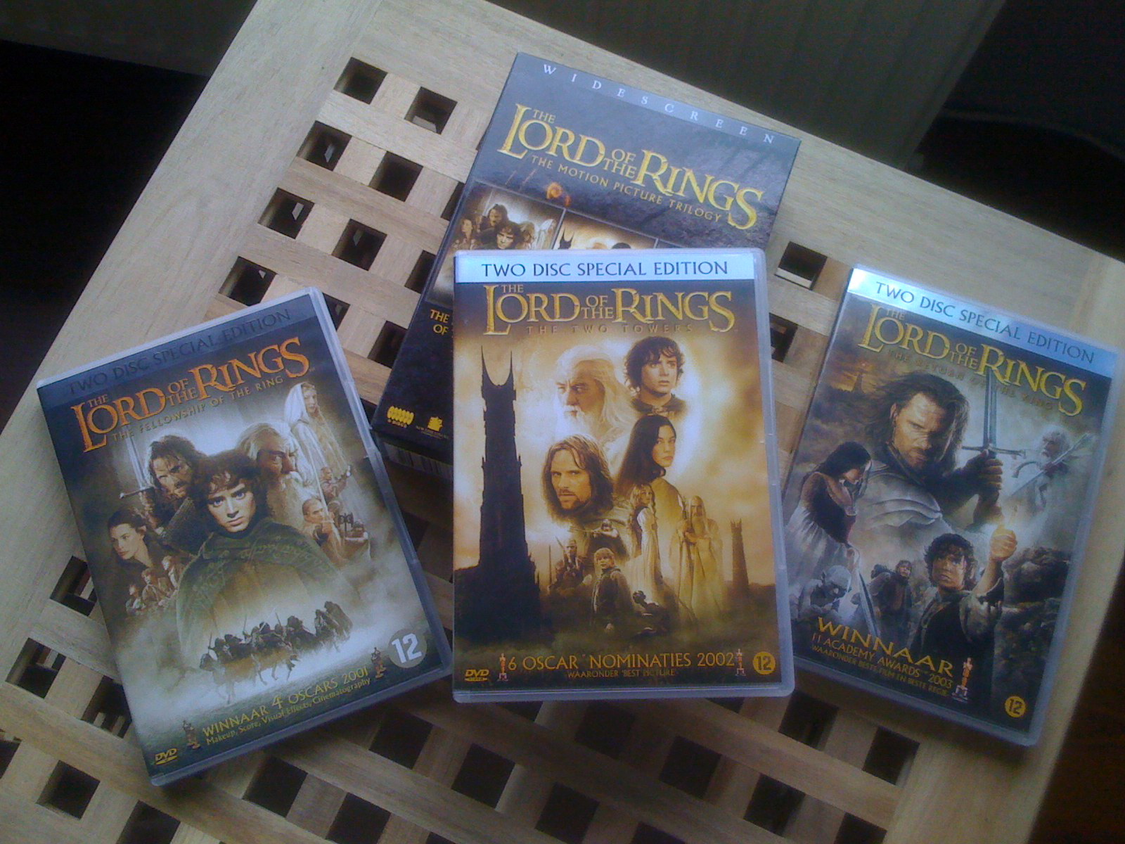 The Lord of the Rings DVD set