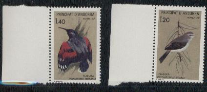 Frans Andorra nrs: 294/95 postfris