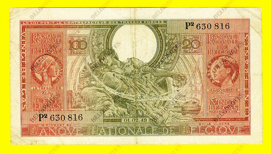 100 Francs Type Londen*01-02-1943*Lot 1902610816