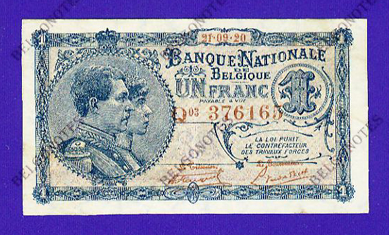 1 Franc Type Nat. reeks 1920**AUNC**Lot 1902616165