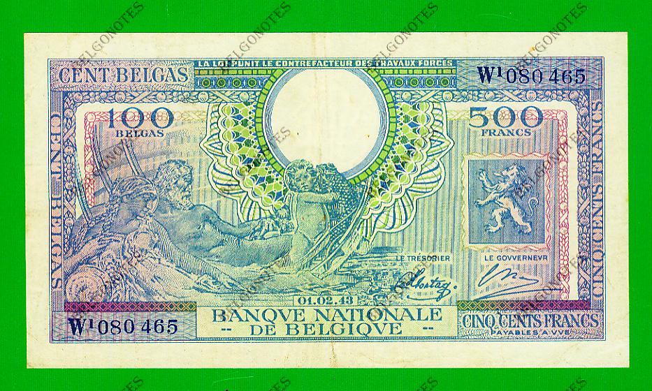500 Francs Type Londen 1943*Lot 1902610465