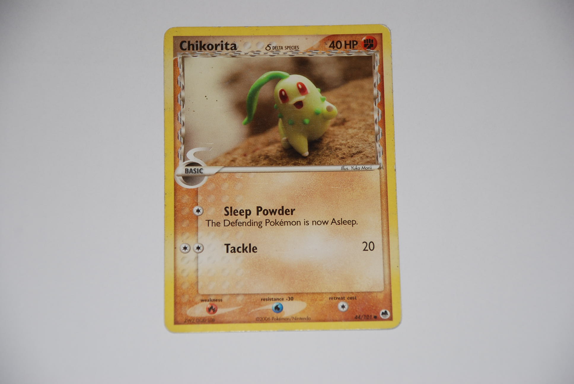 pokemon kaart chikorita