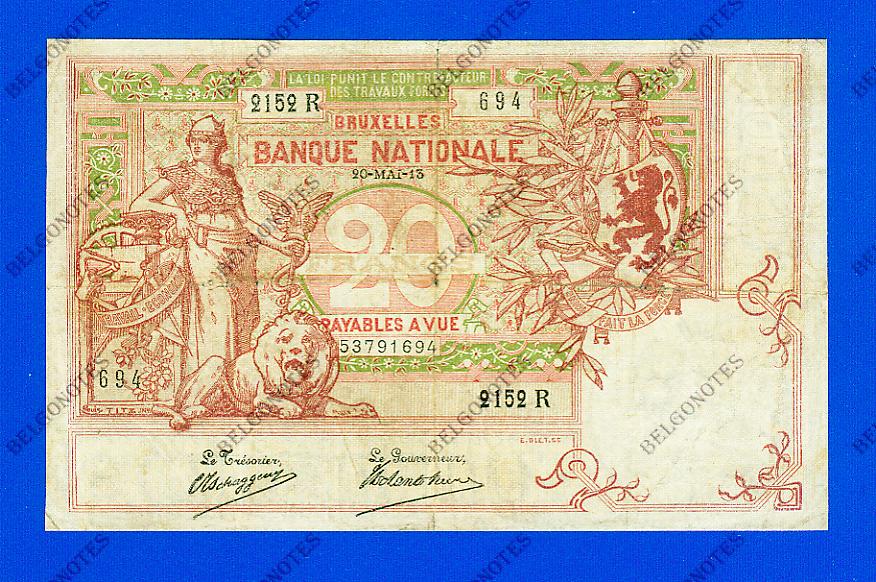 20 Francs Type Vermiljoen 1913 * Lot 1902612152