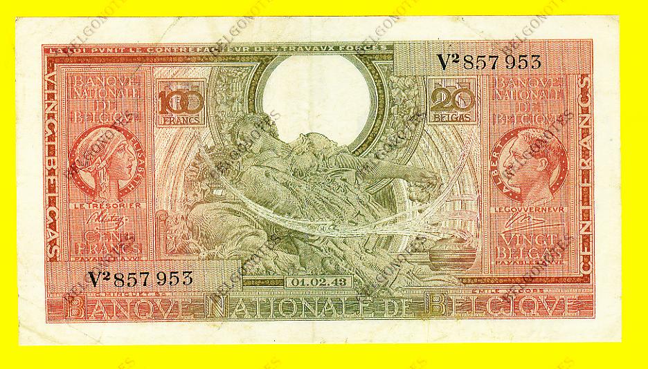 100 Francs Type Londen*01-02-1943*Lot 1902617953
