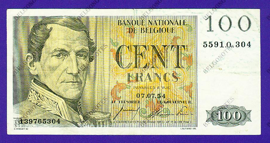 100 Francs Type Eeuwfeest*1954*Lot 1902615304