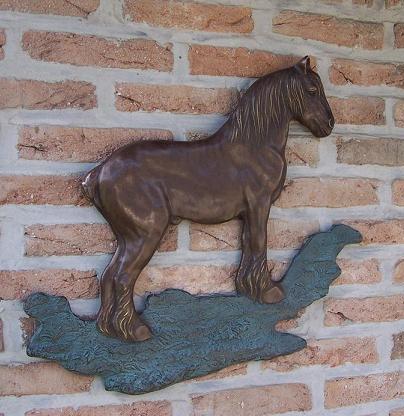 bronzen muurdecoratie