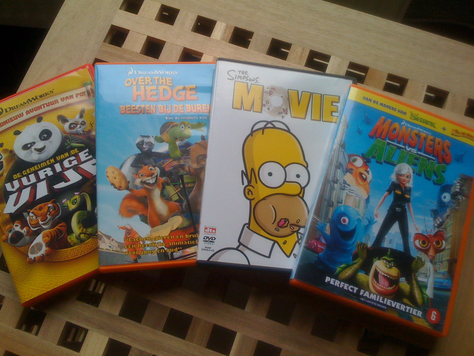 Collectie van 4 animatie film toppers