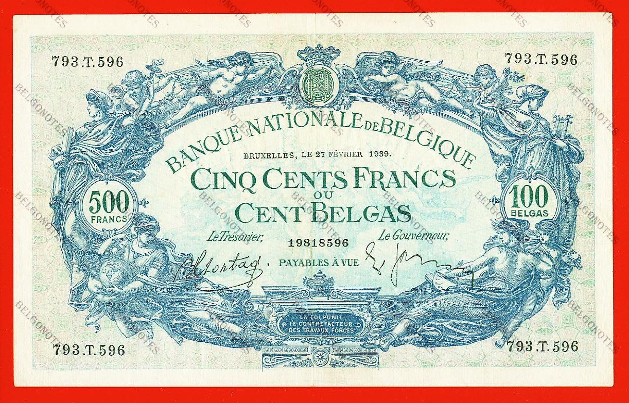 500 Francs Type '1887' 1939 * Lot 1902618596