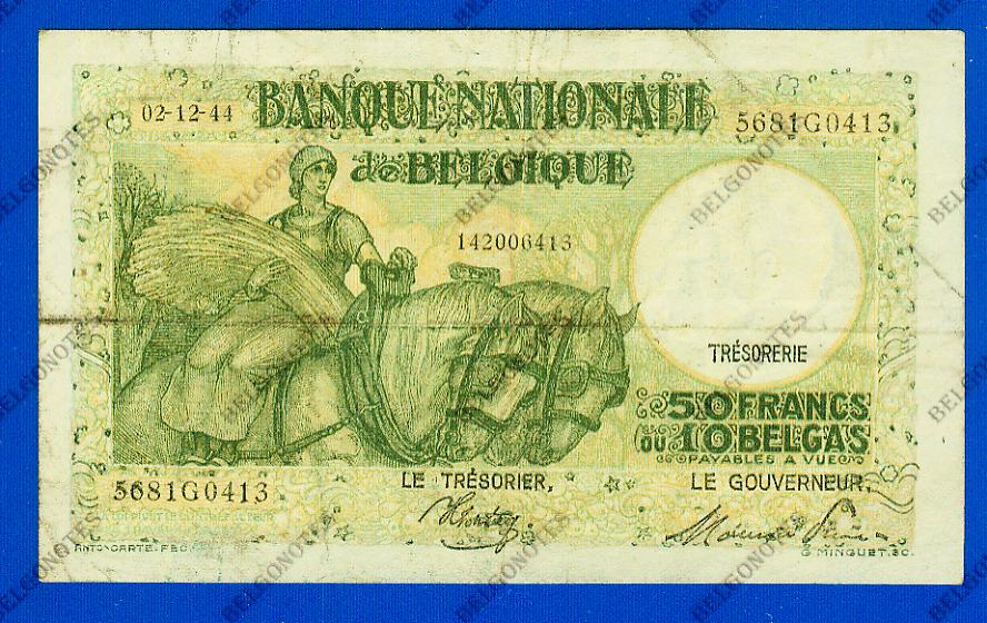 50 Francs Type Anto carte 02-12-1944*.Lot 1902610413