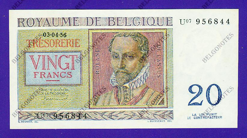 20 Francs Type Regnier **UNC**1956** Lot 1902611844