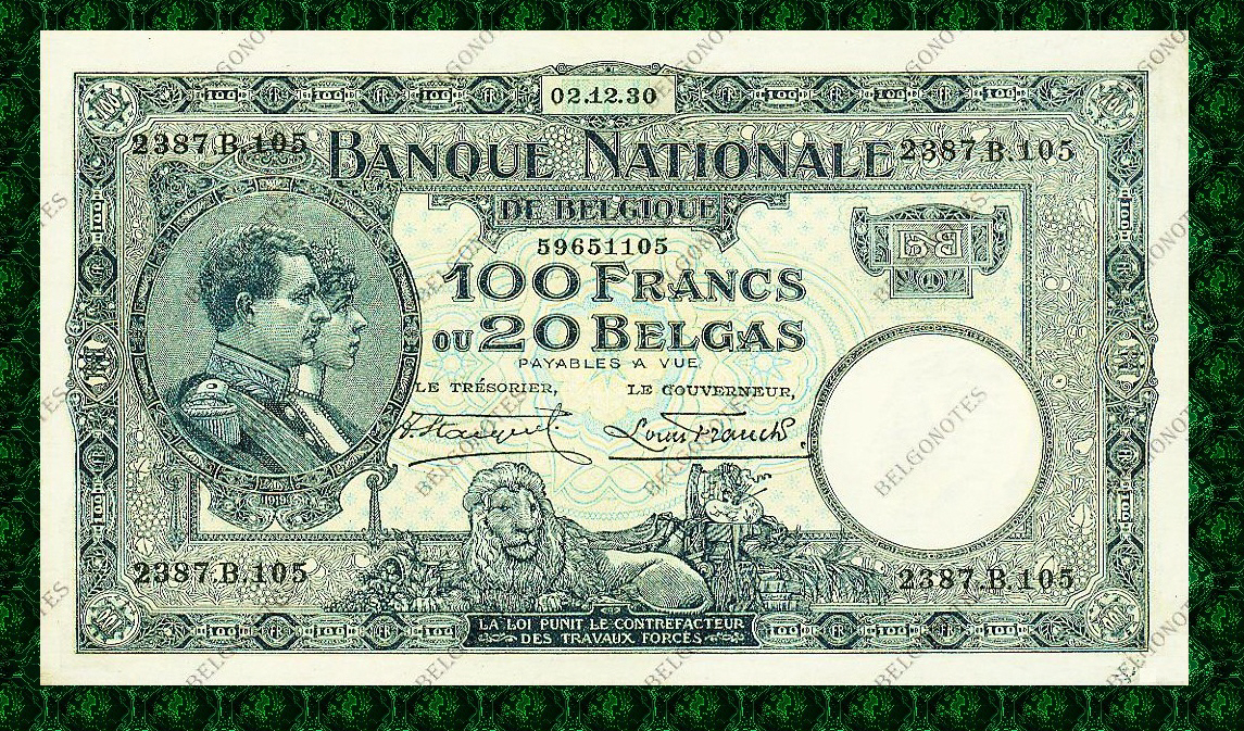 100 Francs Type Nat. reeks 1930*Lot 1902611105