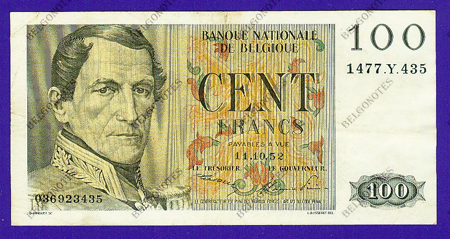 100 Francs Type Eeuwfeest*1952*Lot 1902613435