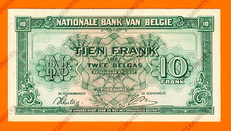 10 Francs Type Londen*01-02-1943*Lot 1902610524