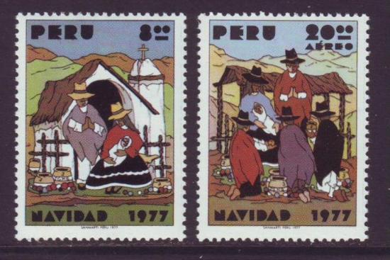 Peru: Thema Kerstmis postfris 