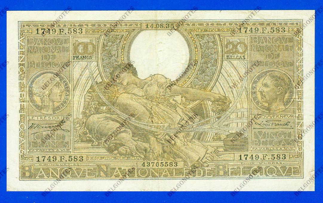 100 Francs Type Vloors 1935 * Lot 1902615583