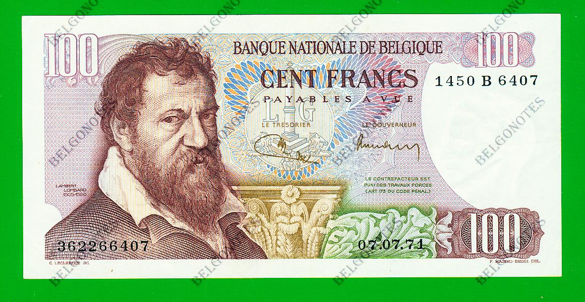 100 Francs Type Lombard 1971 **AUNC** Lot 1902616407