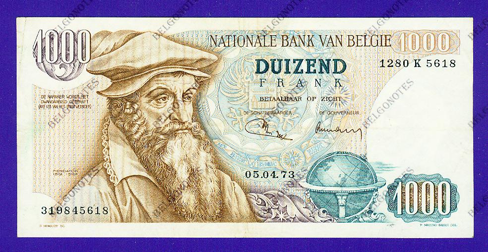 1000 Francs Type Mercator 1973 * Lot 1902615618