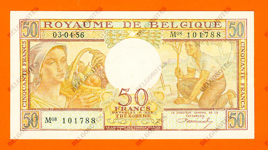 50 Francs Type Buisseret 03-04-1956* Lot 1902611788