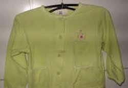 Lichtgroene gilet (mt 110/116)