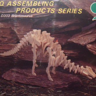 3D-Kit Model Dinosaurus Brontosaurus houten speelgoed