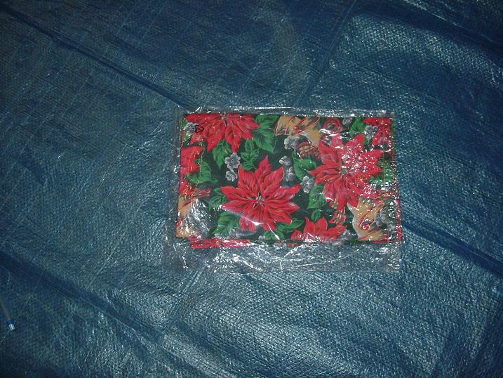 tafelkleedje + 2 kussentjes kerst motief