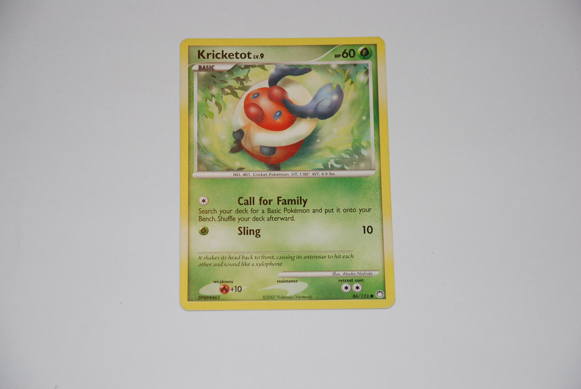 pokemon kaart kricketot lv9
