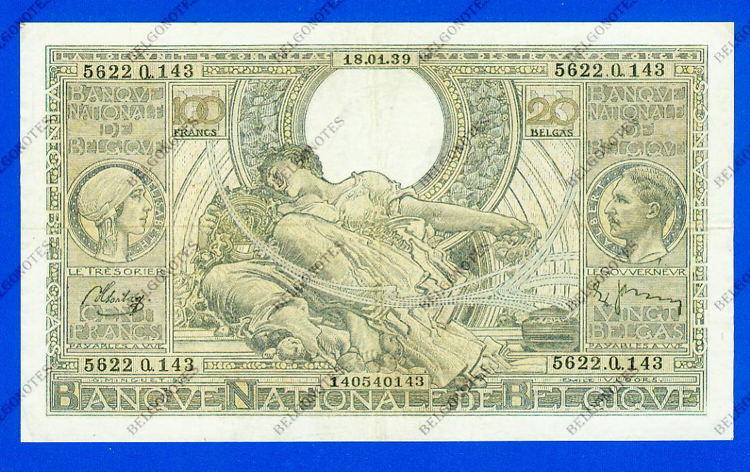 100 Francs Type Vloors 1939 * Lot 1902610143
