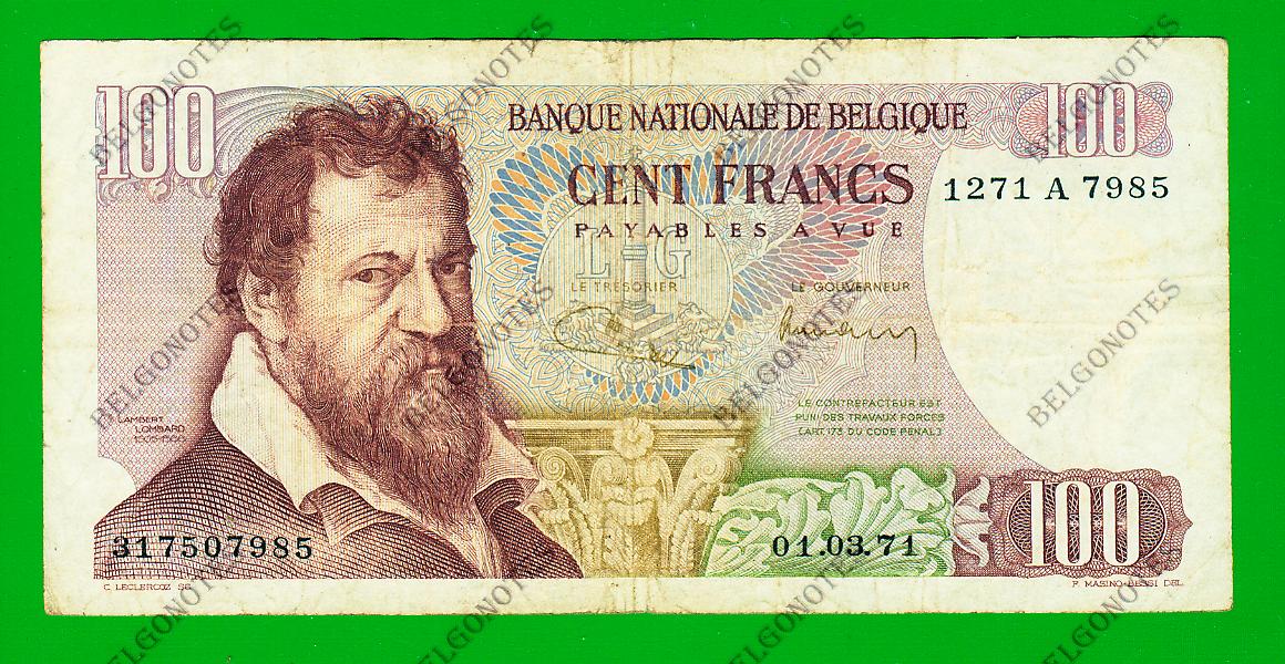 100 Francs Type Lombard 1971 * Lot 1902617985