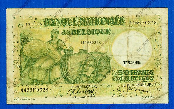 50 Francs Type Anto carte 13-07-1938*.Lot 1902610328