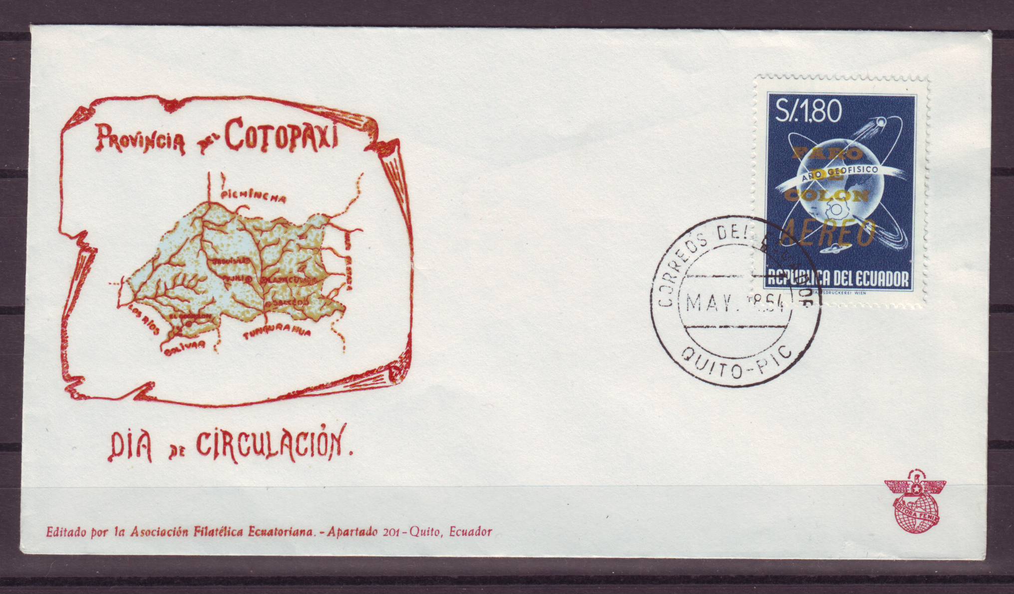 Ruimtevaart FDC1 Ecuador